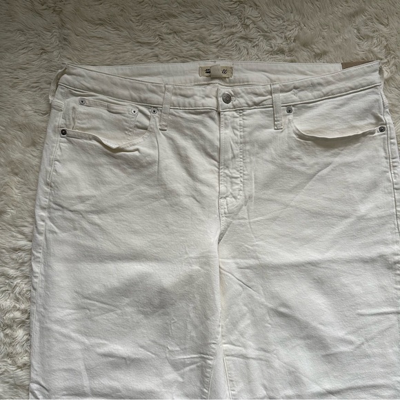 Madewell Jeans The Plus Perfect Vintage Wide-Leg Crop Tile White 20W NWT New - Picture 7 of 14